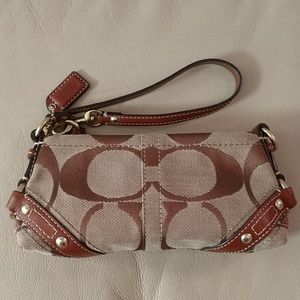 Coach Bags - Coach tan/brown wrislet Coach Bags - Coach tan/brown wrislet